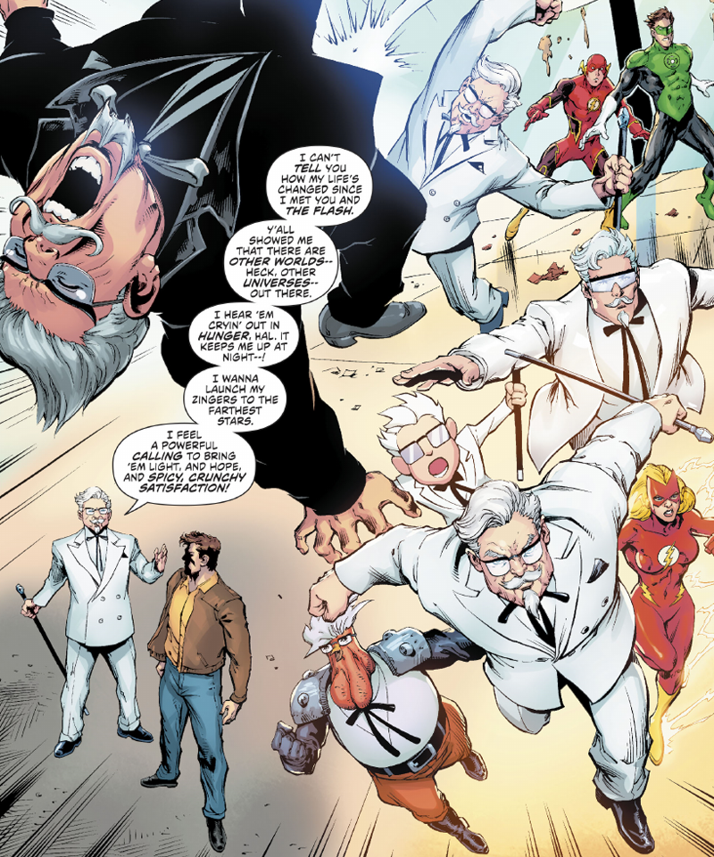 Illustration for article titled The New KFC/DC Crossover Is a Timely Reminder Fried Chicken Is the Most Important Thing in the Multiverse